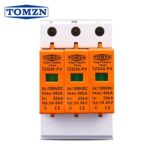 SPD DC 1200V 3P 20kA-40kA TOMZN Surge Protective Device Arrester - Gambar 2